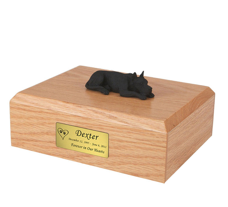 Black Great Dane Dog Urn - 4015