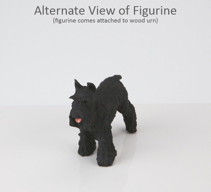 Black Schnauzer Dog Urn - 841