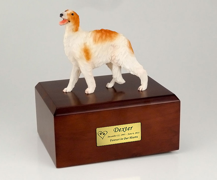 Borzoi Dog Figurine Pet Cremation Urn - 322