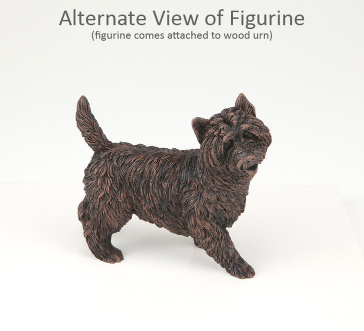 Bronze Cairn Terrier Dog Urn - 419