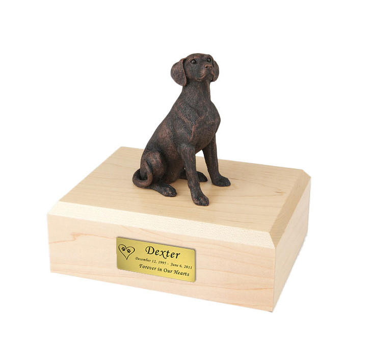 Bronze Dalmatian Dog Figurine Pet Cremation Urn - 426