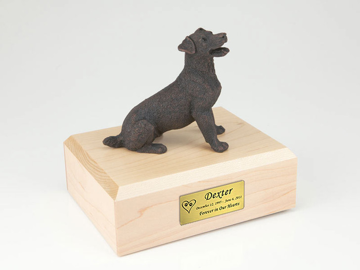 Bronze Jack Russell Terrier Dog Figurine Pet Cremation Urn - 438