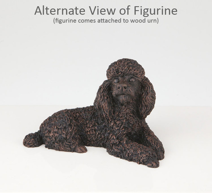 Bronze Poodle Dog Urn - 449