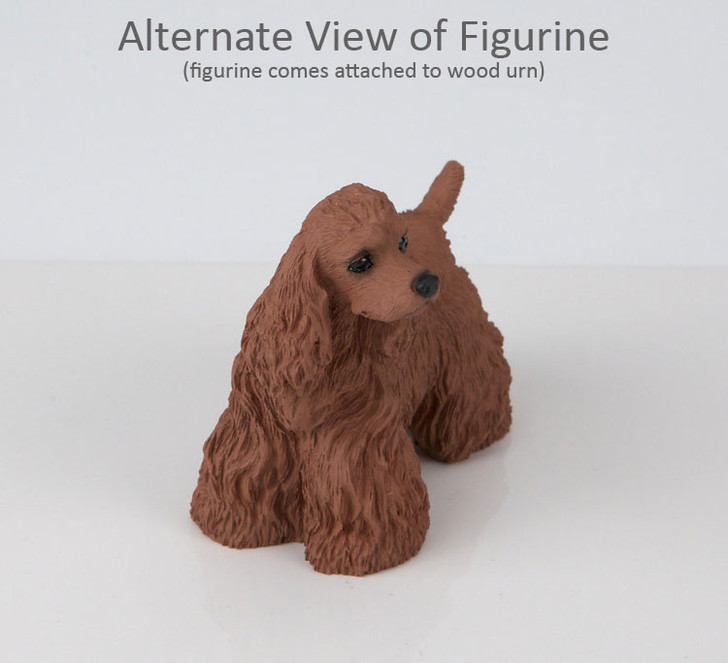 Brown Cocker Spaniel Dog Urn - 681