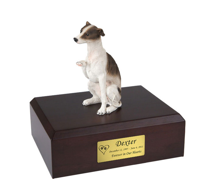 Brown Whippet Dog Urn - 244