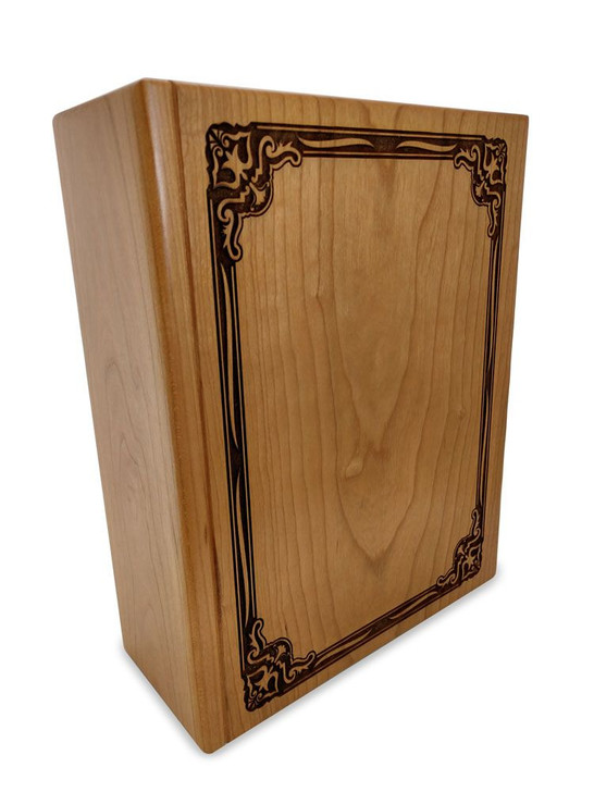 Customizable Wood Book Cremation Urn