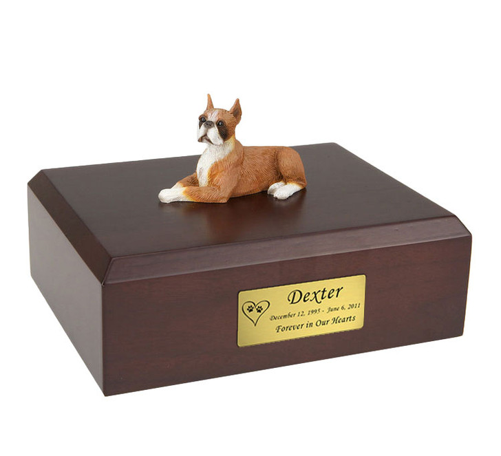 Fawn Boxer Dog Urn - 4002