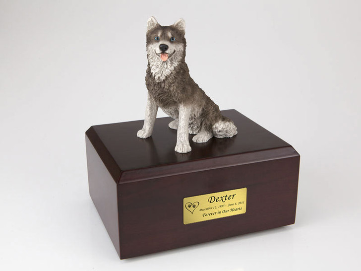 Husky Dog Figurine Pet Cremation Urn - 120