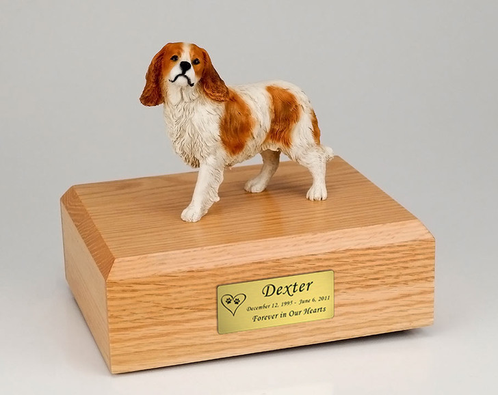 King Charles Spaniel Dog Figurine Pet Cremation Urn - 339