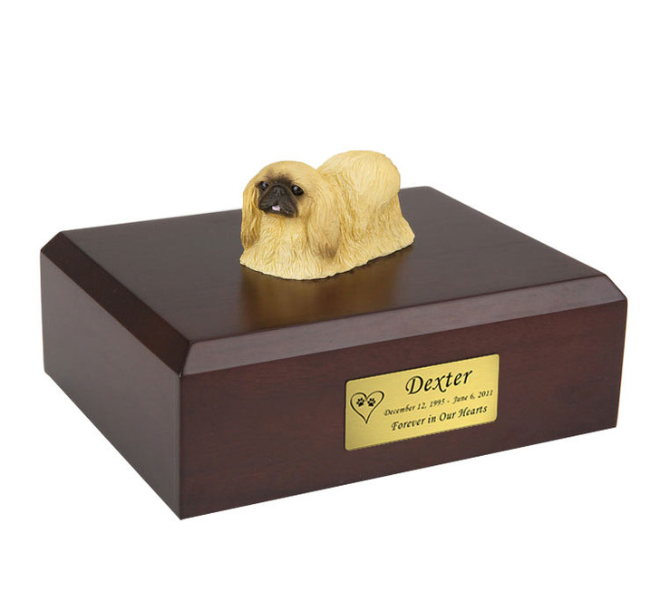 Pekingese Dog Figurine Pet Cremation Urn - 4041