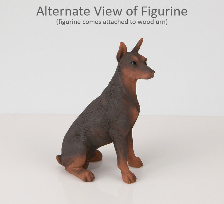 Red Doberman Dog Urn - 689