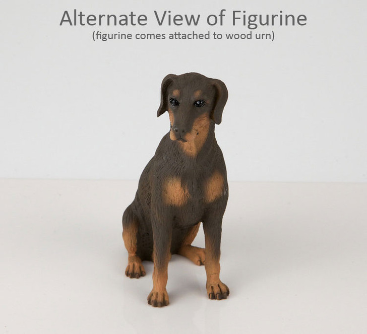 Red Doberman Dog Urn - 692