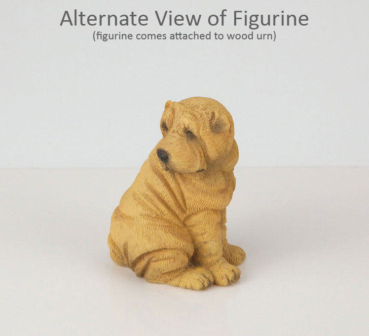Tan Shar Pei Dog Urn - 1915