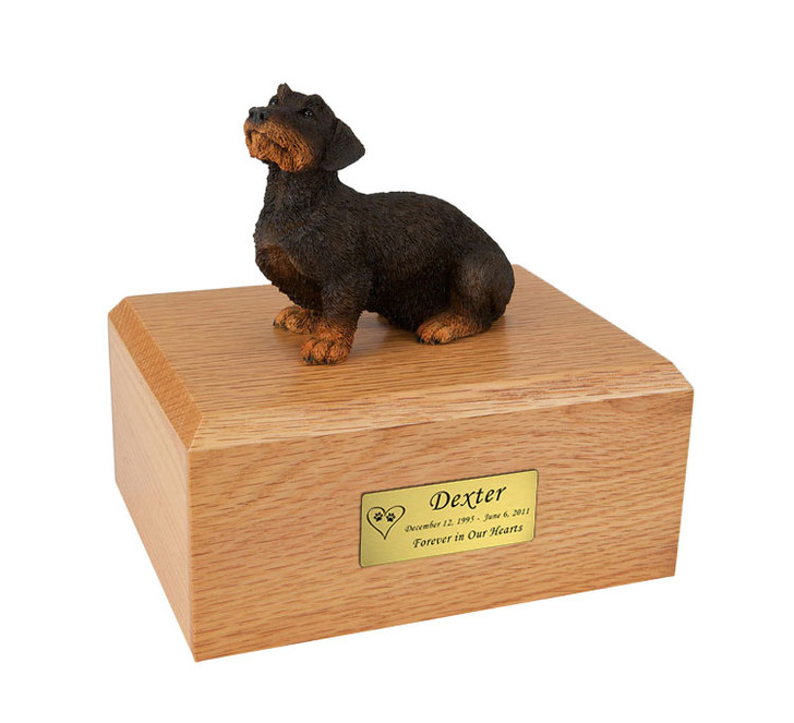 Wire-Haired Dachshund Dog Urn - 084