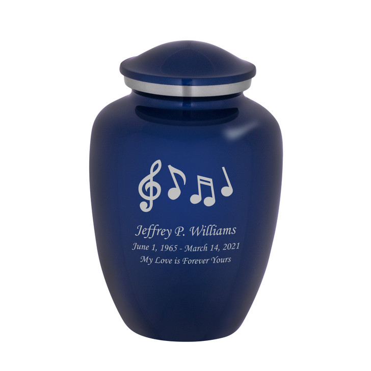 Music Notes Cremation Urn