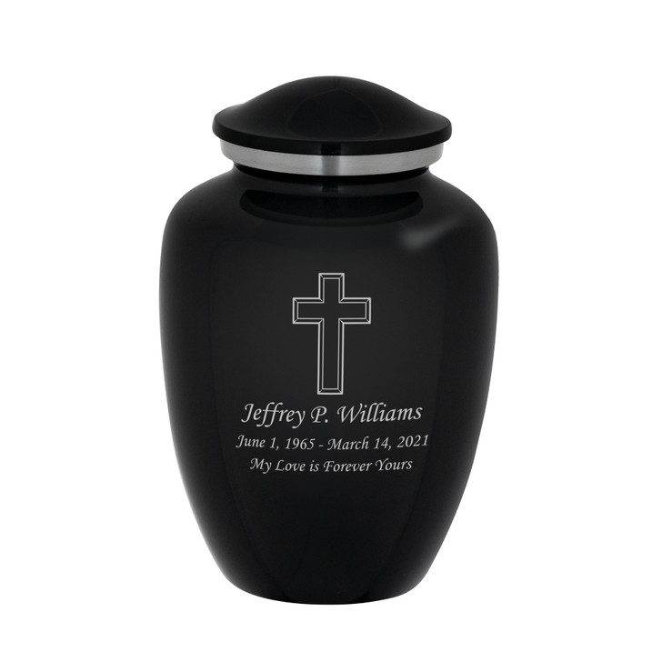 Mitered Cross Cremation Urn