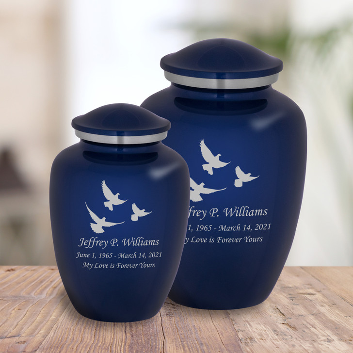 Flying Doves Cremation Urn