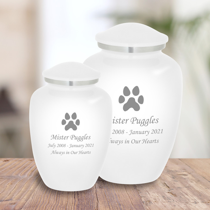 Dog Paw Pet Cremation Urn