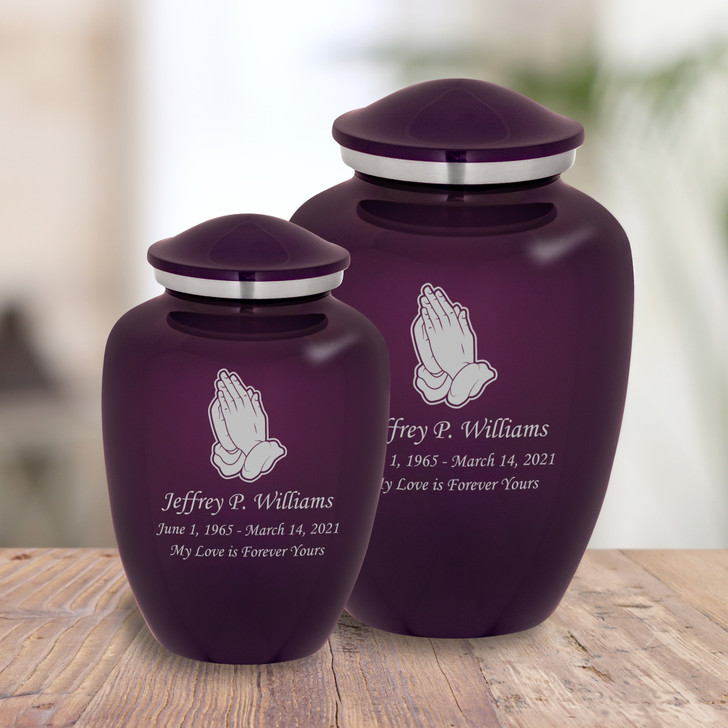 Praying Hands Cremation Urn