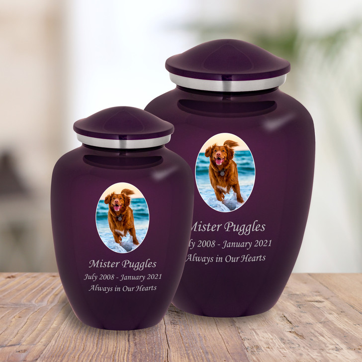 Dog Custom Photo Pet Cremation Urn