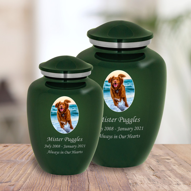 Dog Custom Photo Pet Cremation Urn