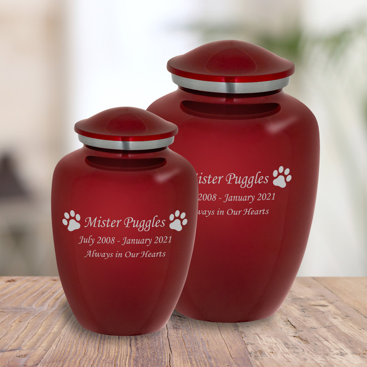 Paw Prints Pet Cremation Urn