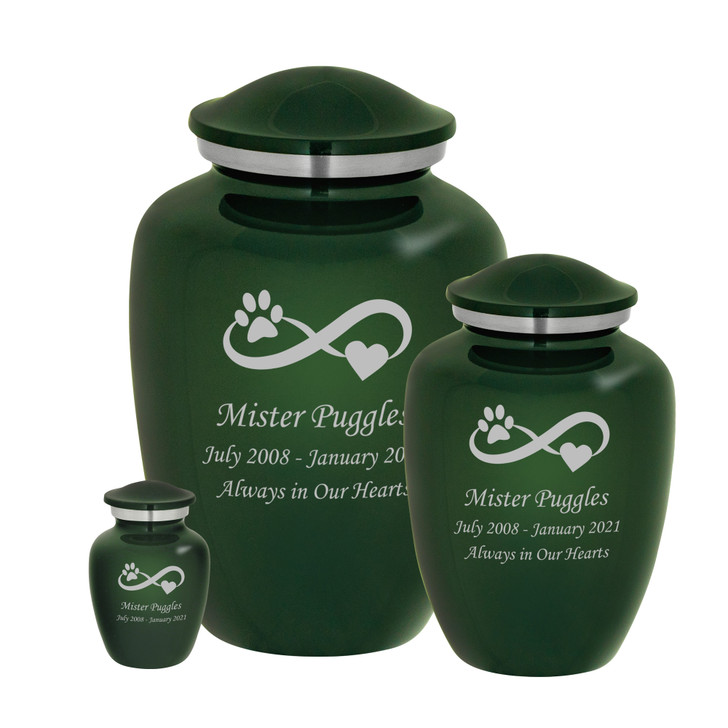 Infinity Paw Pet Cremation Urn