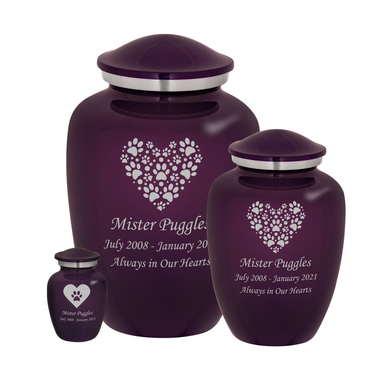 Paw Heart Pet Cremation Urn