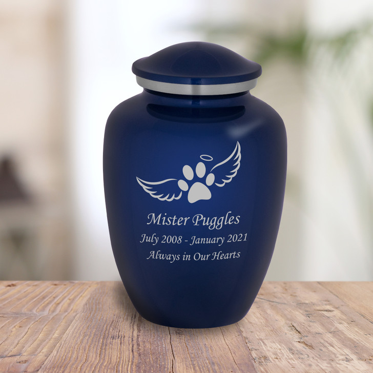 Paw Angel Wings Pet Cremation Urn