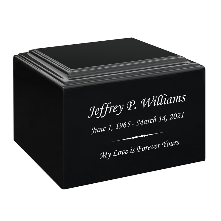 Personalized Text Stonewood Cremation Urn
