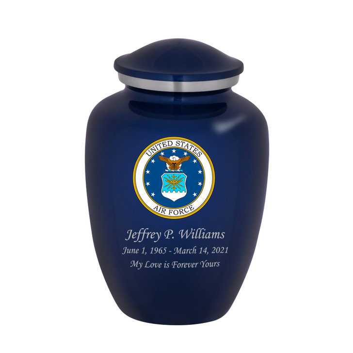 Air Force Color Emblem Cremation Urn