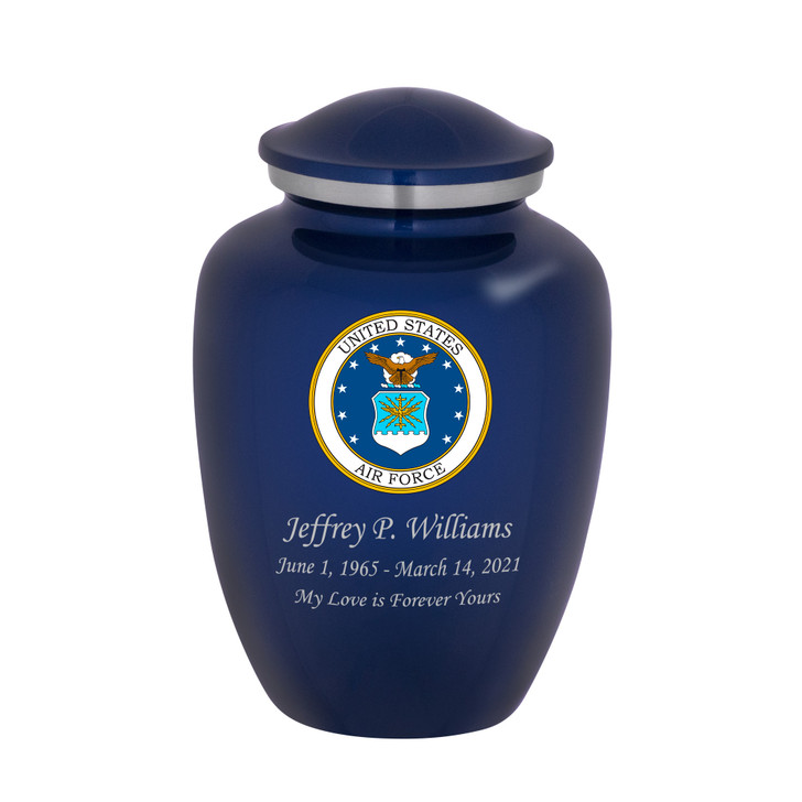 Air Force Color Emblem Cremation Urn