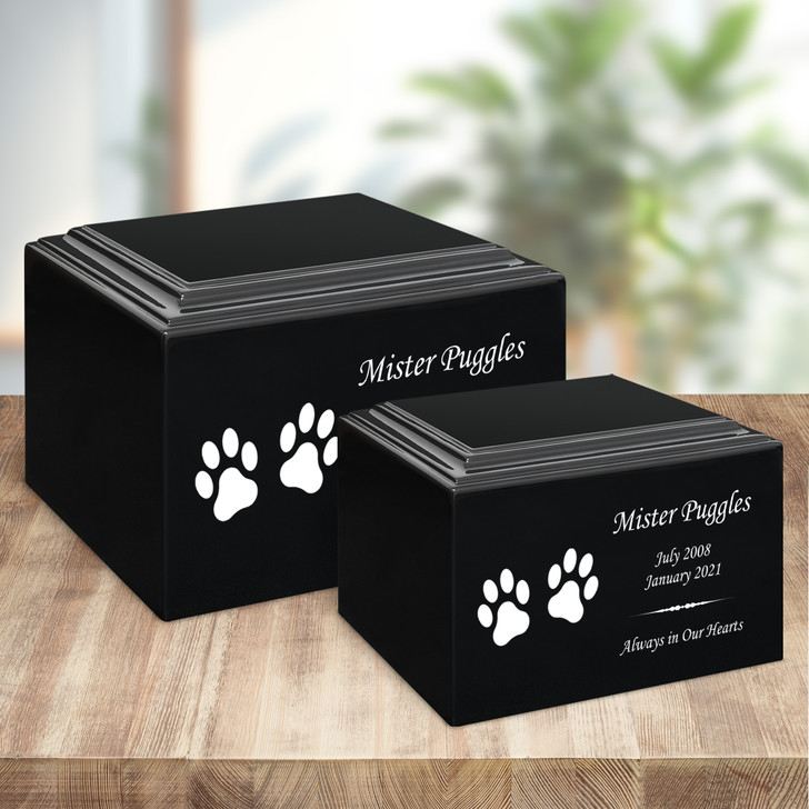 Two Paws Pet Stonewood Cremation Urn