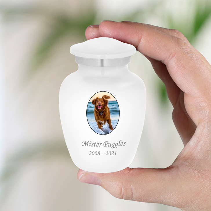 Dog Custom Photo Pet Keepsake Urn