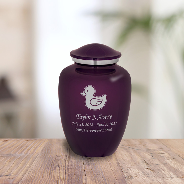 Rubber Duck Baby Infant Child Cremation Urn