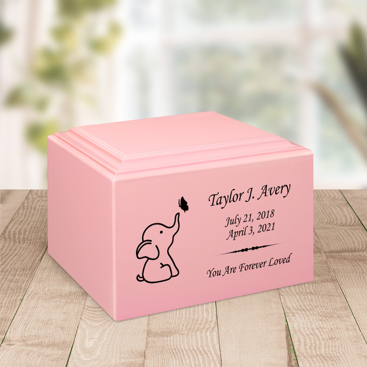 Baby Elephant Baby Infant Child Stonewood Cremation Urn