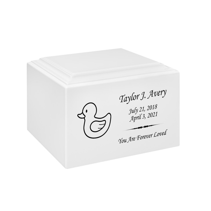 Rubber Duck Baby Infant Child Stonewood Cremation Urn