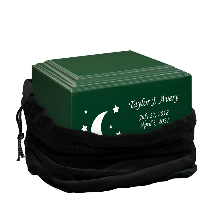 Moon and Stars Baby Infant Child Stonewood Cremation Urn