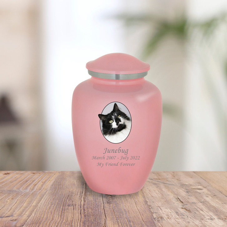 Cat Custom Photo Pet Cremation Urn