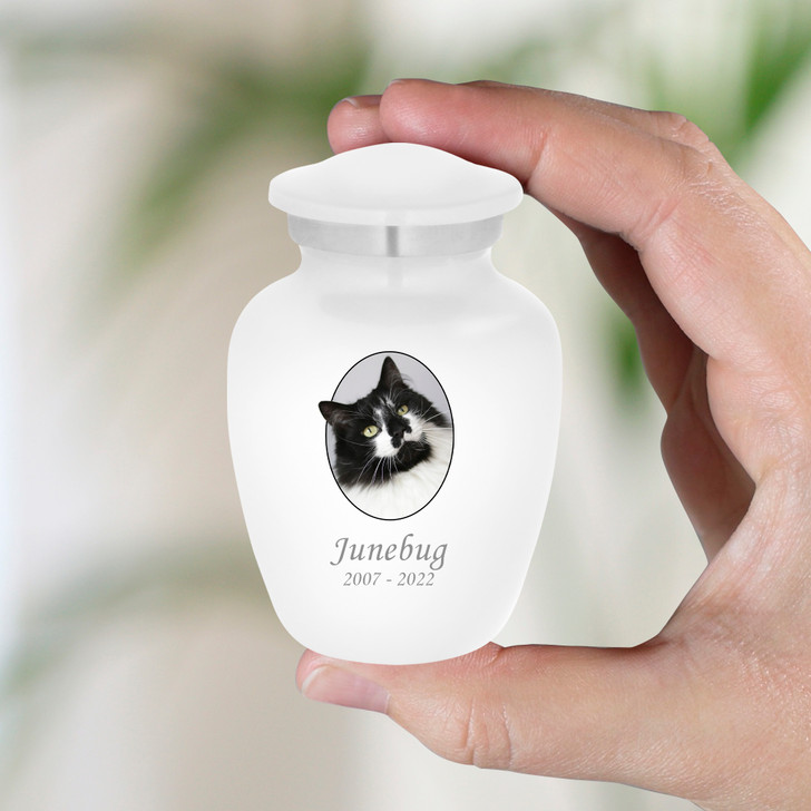 Cat Custom Photo Pet Keepsake Urn