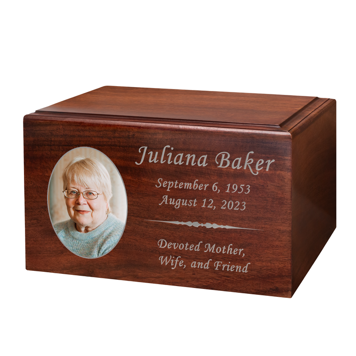 Custom Photo Winston Wood Cremation Urn