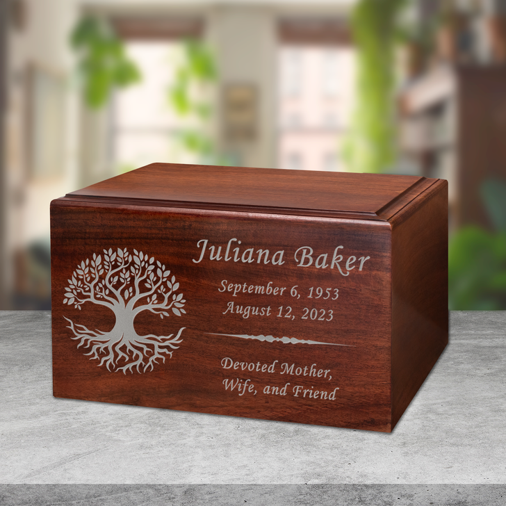 Tree of Life Winston Wood Cremation Urn