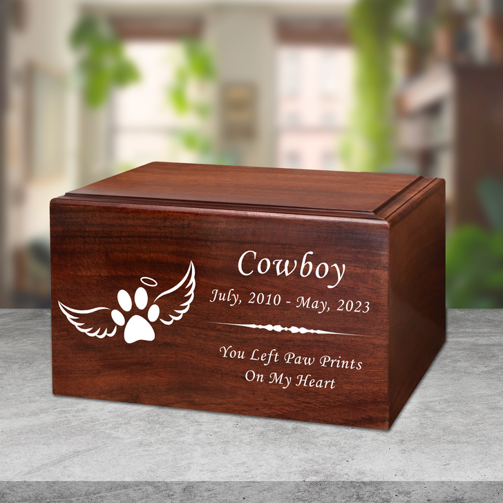 Paw Angel Wings Pet Winston Cremation Urn