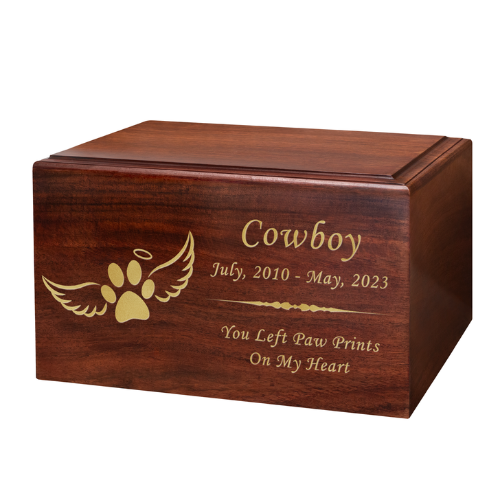 Paw Angel Wings Pet Winston Cremation Urn