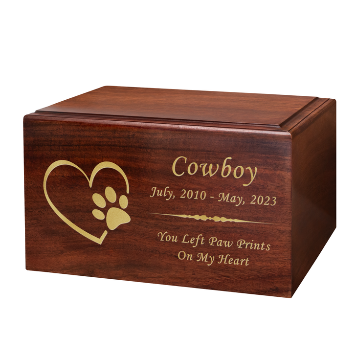 Paw on Heart Pet Winston Cremation Urn