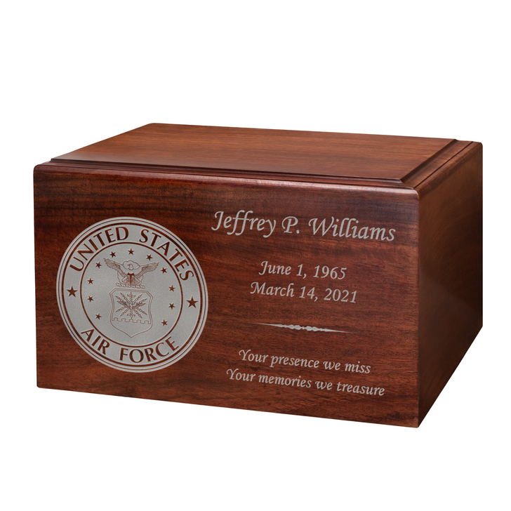 Air Force Winston Wood Cremation Urn