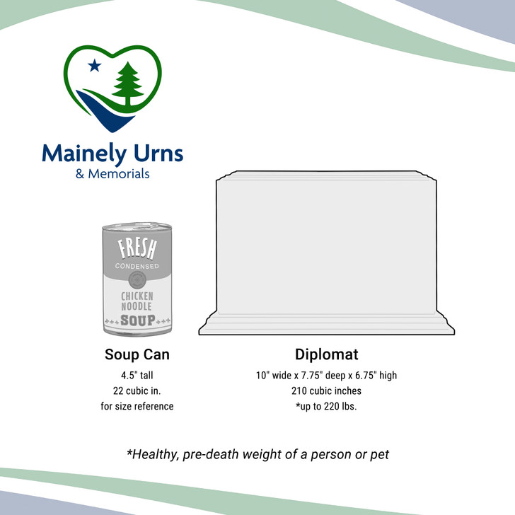 Maine-Made Solid Cherry Wood Cremation Urn - Wholesale Only