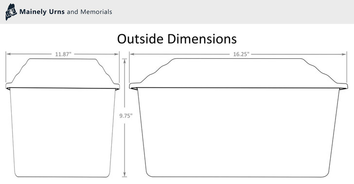 Safeguard Cremation Urn Vault - Injection Molded ABS Burial Vault - Made in the U.S.A. - Wholesale Only