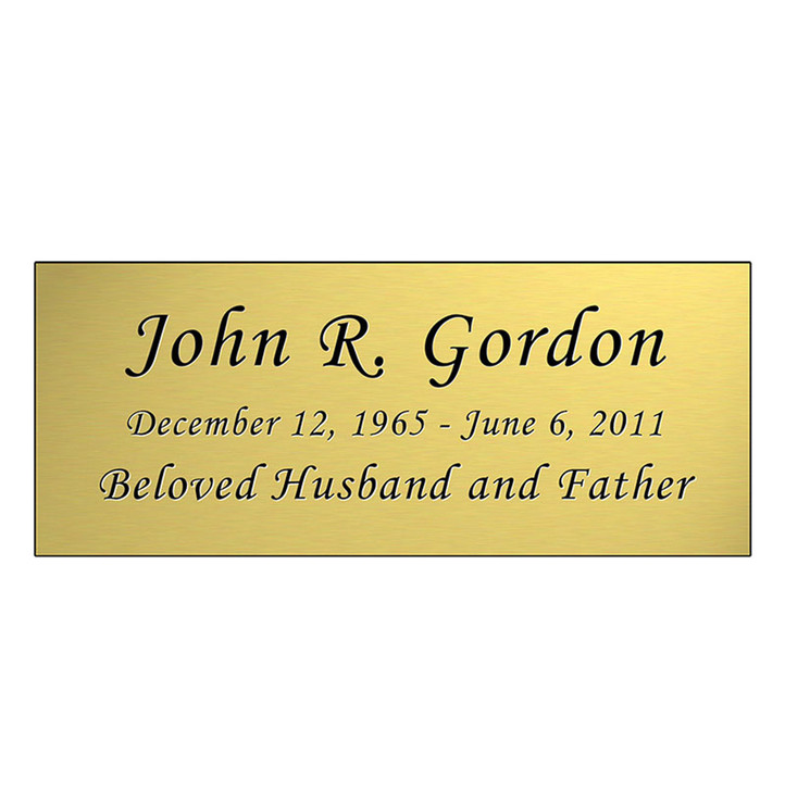 Urn Nameplate - Wholesale Only