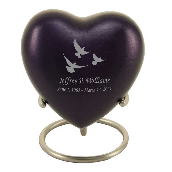 Heart Keepsake Cremation Urn - Wholesale Only